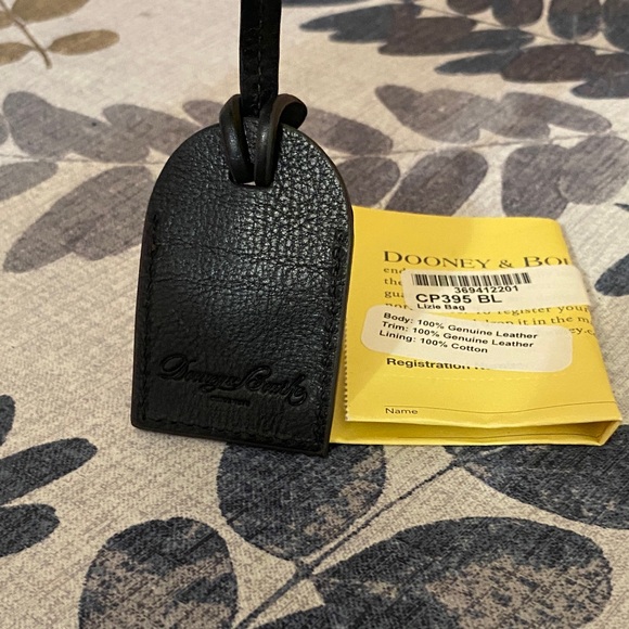 Dooney & Bourke Lizzie nwt Black Leather Shoulder Bag  mini - Picture 10 of 12